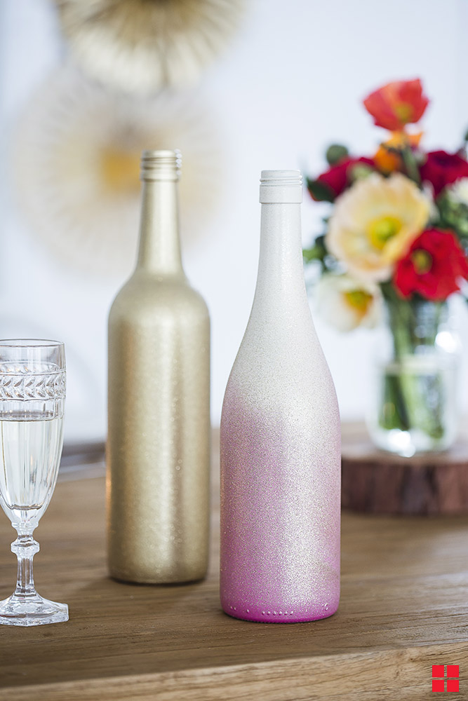Ombre Wine Bottles
