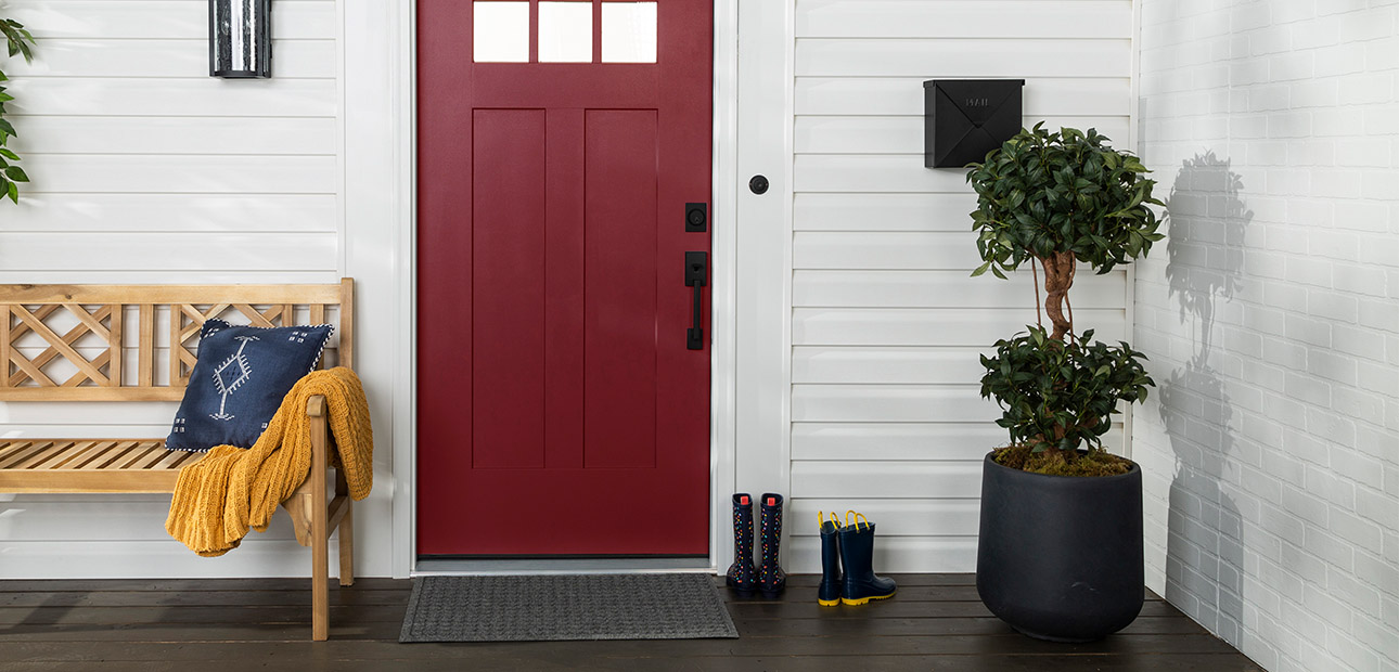 A Brown Color Door