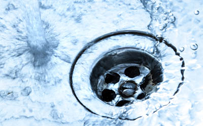 A drain hole